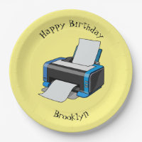 Printer cartoon illustration