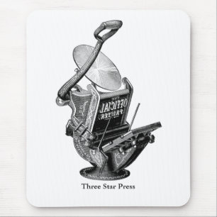 Printing press letterpress Golding mouse pad