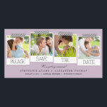 Prints Save The Date Photo Cards<br><div class="desc">These chic and modern photo cards stylishly request your guests to save the date for your big day. Available in other colours (custom colour requests are welcome!).</div>