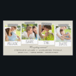 Prints Save The Date Photo Cards - Khaki<br><div class="desc">These chic and modern photo cards stylishly request your guests to save the date for your big day. Available in other colours (custom colour requests are welcome!).</div>