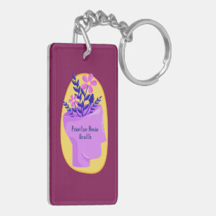 Prioritise Brain Health Keychain