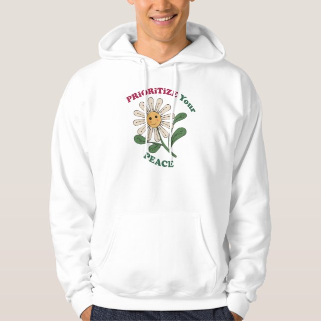 Prioritise Your Peace Hoodie (Front)