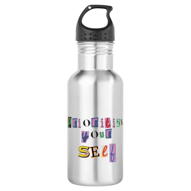 Prioritise Yourself 532 Ml Water Bottle (Front)