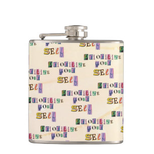 Prioritise Yourself Hip Flask