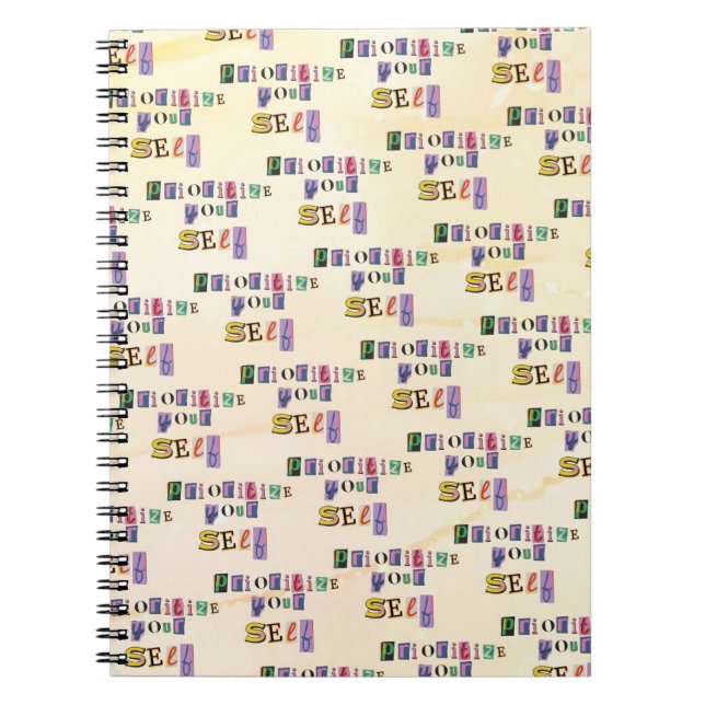 Prioritise Yourself Notebook (Front)