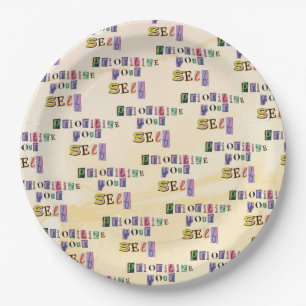 Prioritise Yourself Paper Plate