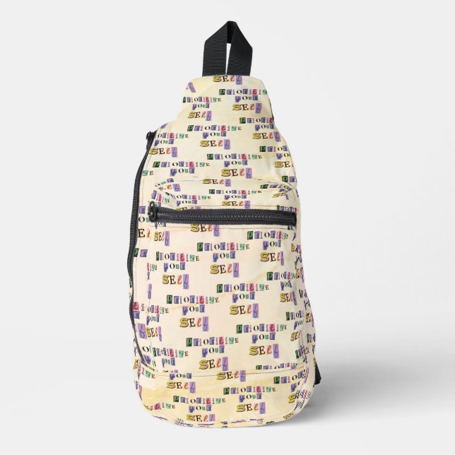 Prioritise yourself sling bag (Front)