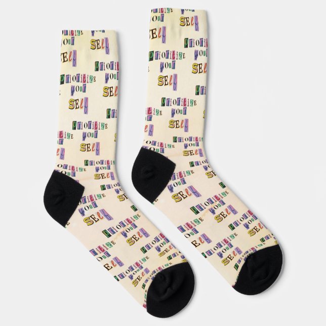 Prioritise Yourself Socks (Right)