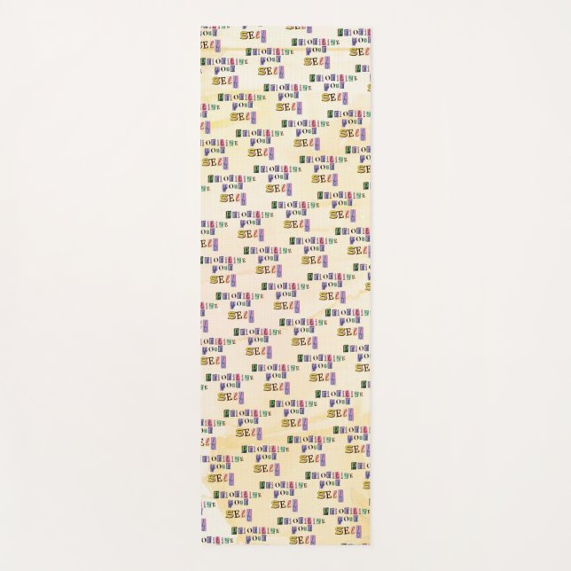 Prioritise yourself yoga mat (Front)