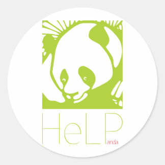 Priority species: Giant panda Classic Round Sticker