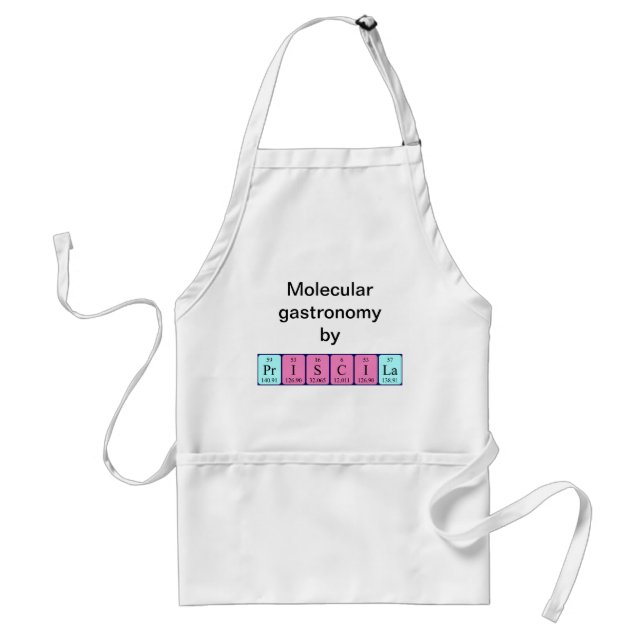 Priscila periodic table name apron (Front)