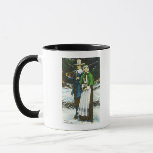 Priscilla and John Alden Scene Mug
