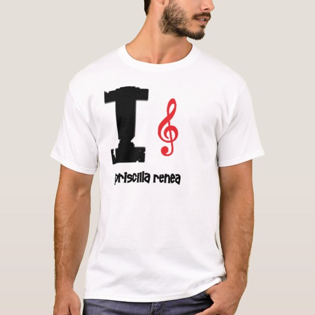 priscilla love clef T-Shirt (Front)
