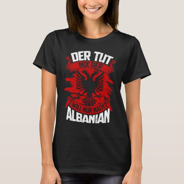Prishtina Tirana Albanian Eagle T-Shirt (Front)