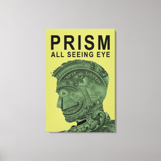 PRISM - All Seeing Eye - Lime Canvas Print