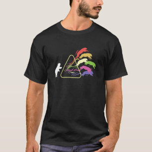 Prism Bear Philosophy Rainbow Triangular Prism Sci T-Shirt
