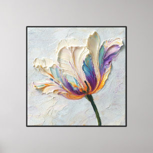Prism Bloom Abstract Flower Canvas Print