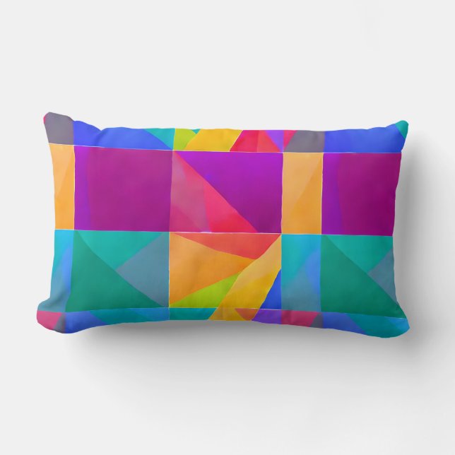 Prism Bloom Decorative Pillow (Front)