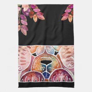 PRISM Chow dog Tea Towel