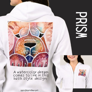 PRISM Chow rough smooth watercolor batik Hoodie