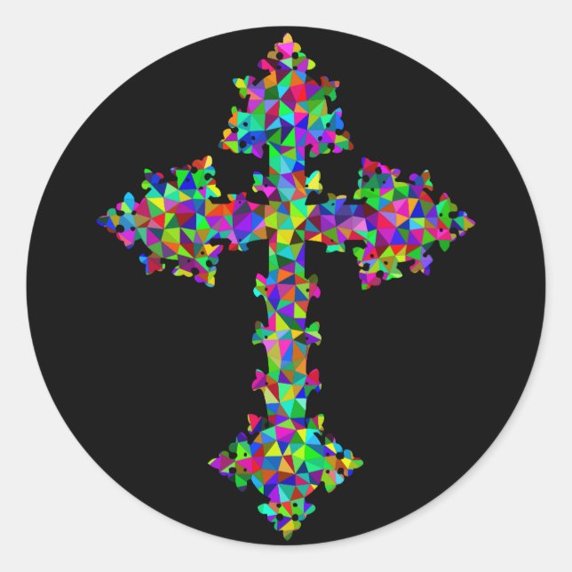 prism cross stickers (Front)