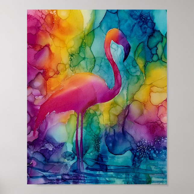 Prism Flamingo Poster (Front)
