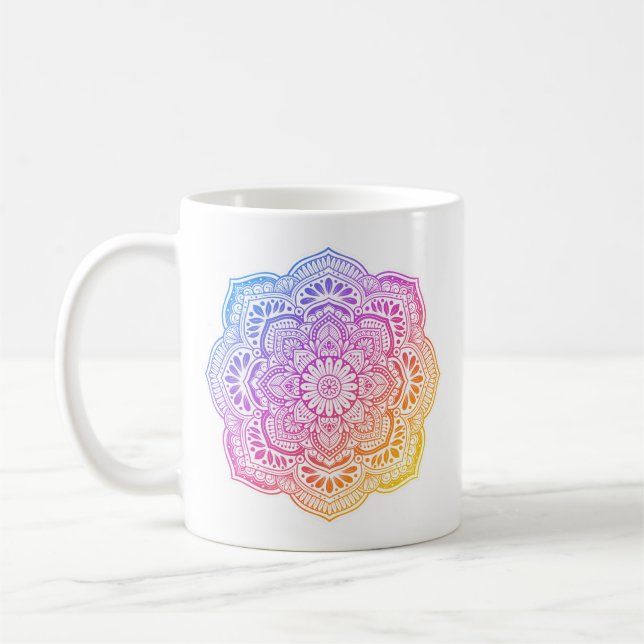 Prism Flower Mandala Mug (Left)