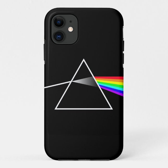 prism light refraction colour spectrum rainbow phi Case-Mate iPhone case (Back)