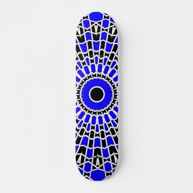 Prism Mandala ( Blue ) Skateboard (Front)
