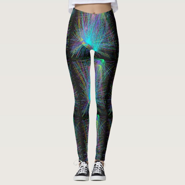 Prism Pulse Radiant Bloom Leggings (Front)