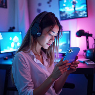 Prism Pulse - Vaporwave Gradient Vibe iPhone 16 Case