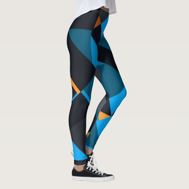 Prism Shard • Geometric Abstract Pattern Leggings (Right)