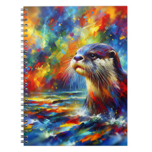 Prism Splash Otter Notebook