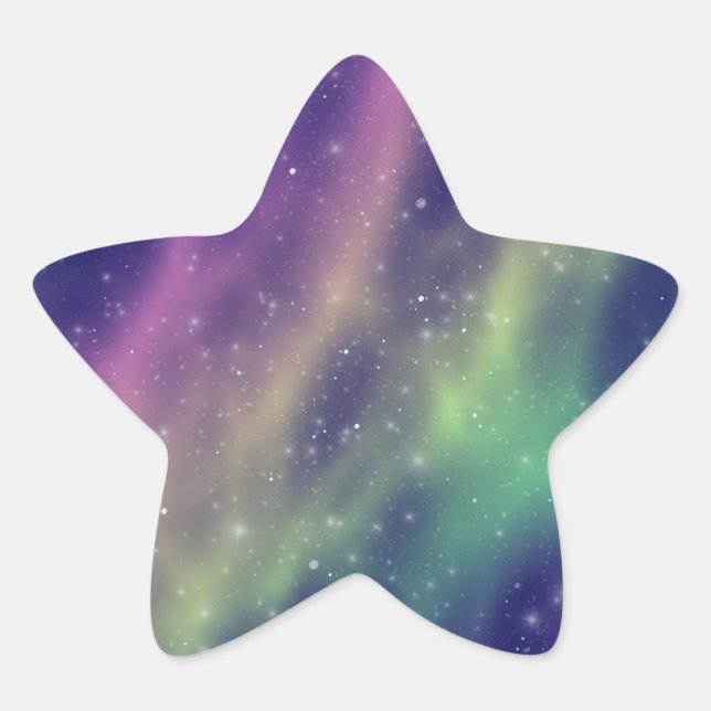 prismatic aurora : star sticker (Front)