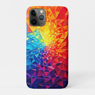 Prismatic Chaos Digital Grid Design Case-Mate iPhone Case