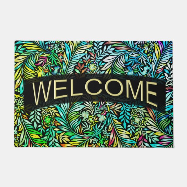 Prismatic Fern Green Doormat (Front)
