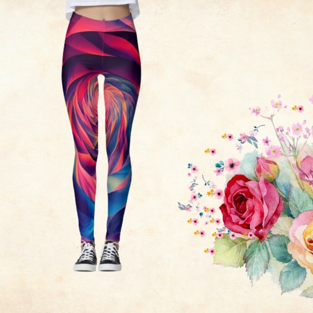 "Prismatic Fractal Leggings" Leggings (Creator Uploaded)