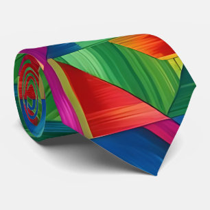 Prismatic Geometric Neck Tie