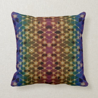 Prismatic Luciferin - Throw Pillow by Vibrata