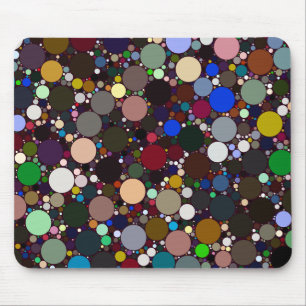 Prismatic Packed Circles Mouse Pad