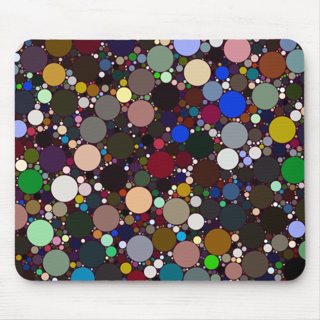 Prismatic Packed Circles Mouse Pad (Front)