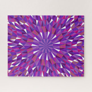 Prismatic Plum Jigsaw Puzzle