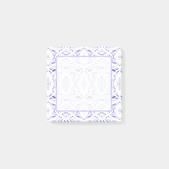 Prismatic Purple White Abstract Acrylic Art Post-it Notes (Front)