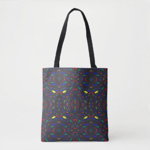 Prismatic Rainbow Abstract Acrylic Art Tote Bag
