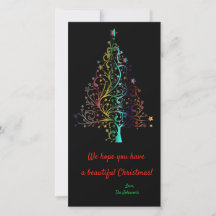 Prismatic Rainbow Christmas tree