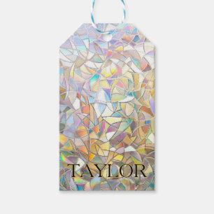 Prismatic Stained Glass Effect - Rainbow Prismatic Gift Tags