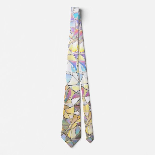Prismatic Stained Glass Effect - Rainbow Prismatic Tie (Front)