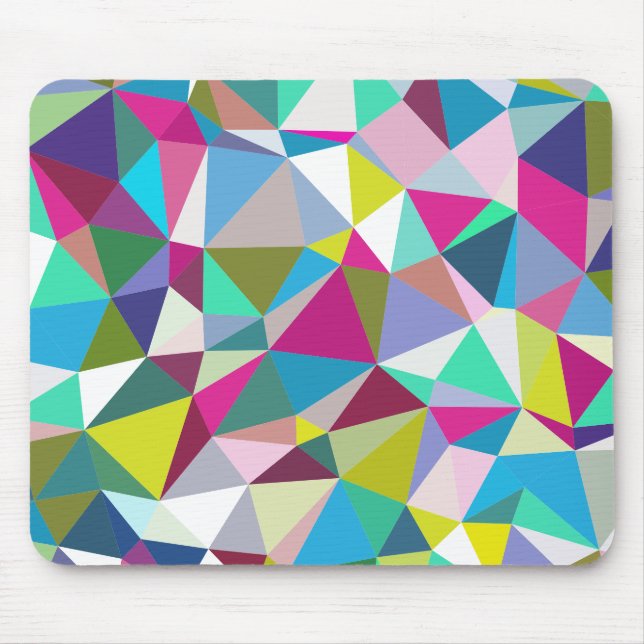 Prismatic Triangular Background Mouse Pad (Front)