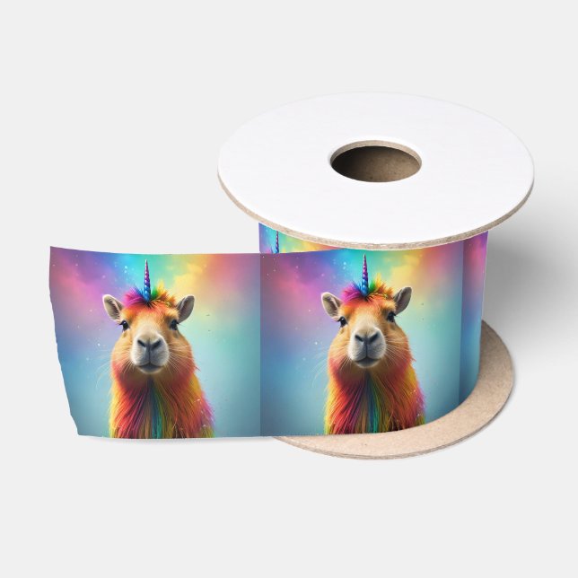 Prismhorn: The Rainbow Capybaraicorn Satin Ribbon (Spool)