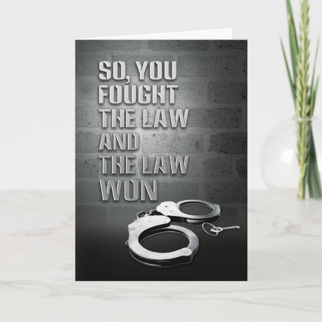 Prison Cards - Law Won (Front)
